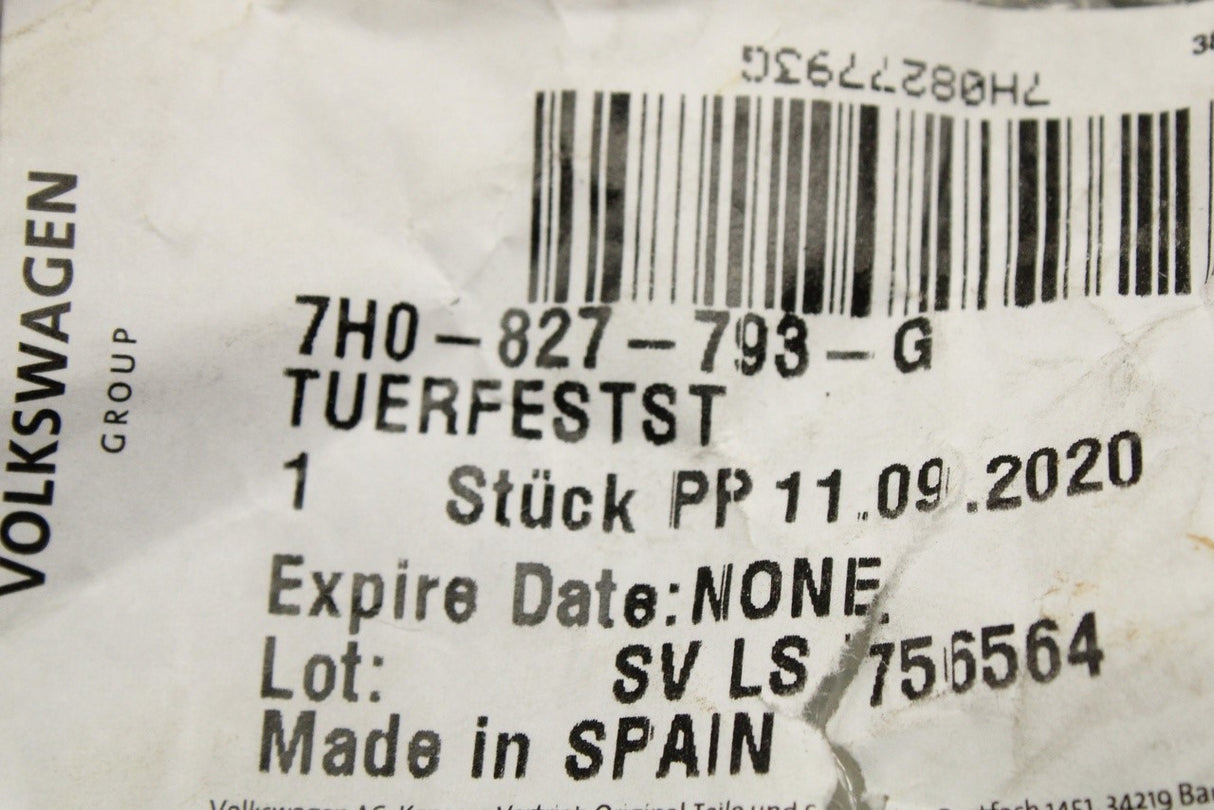 VW Transporter T5 T5.1 T6 T6.1 rear wing door catch (left) 7H0827793G