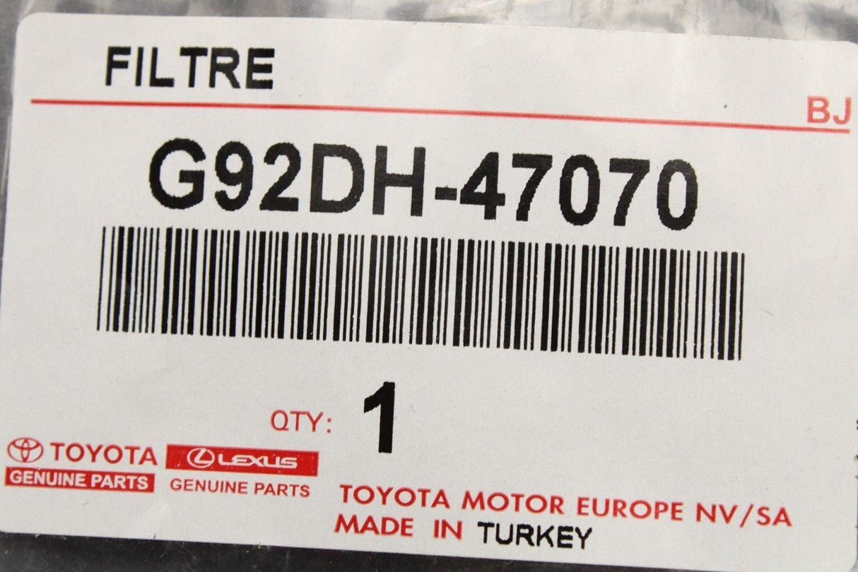 Toyota C-HR Prius 2015-on hybrid battery intake filter G92DH-47070