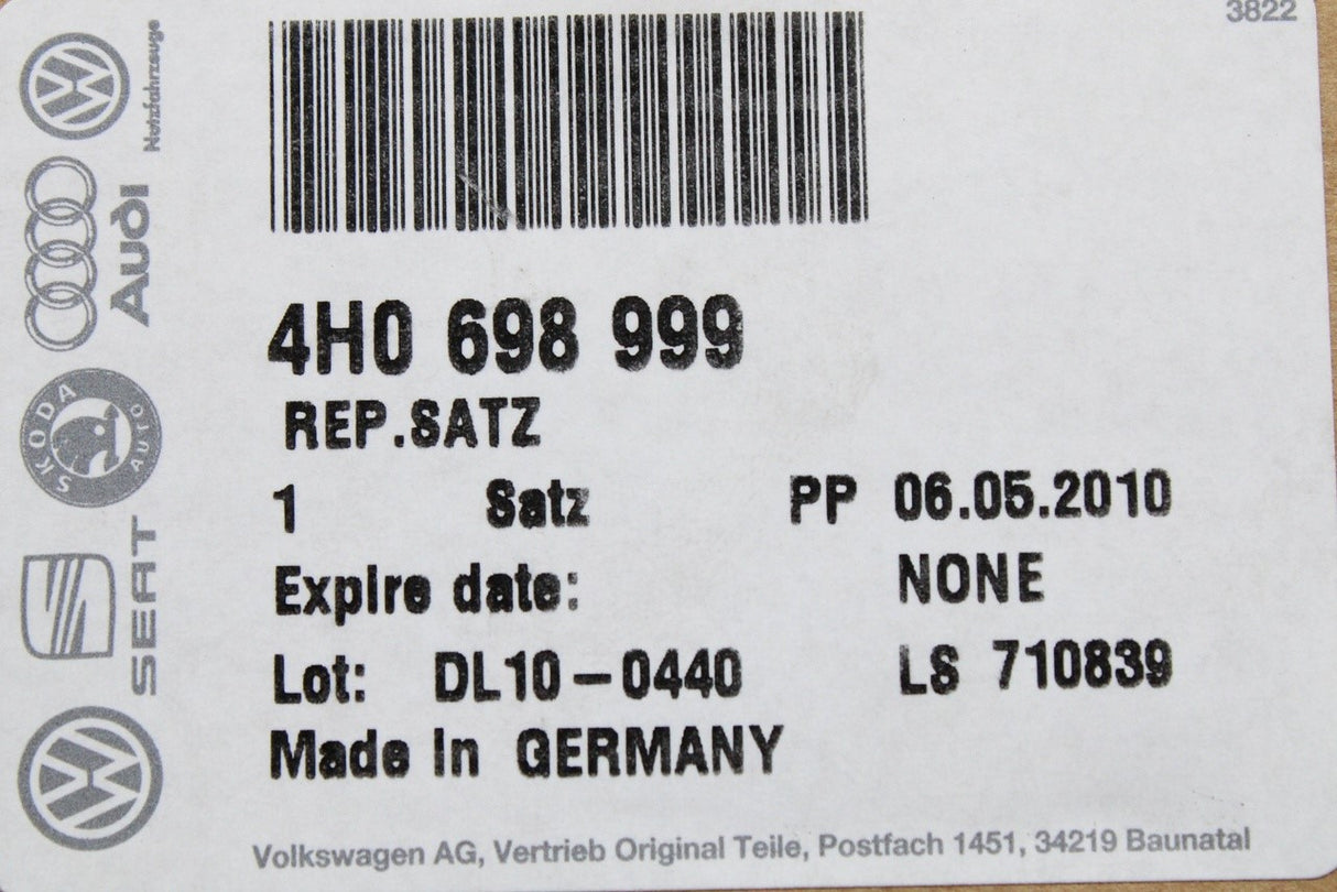 Audi A8 S8 2010-2017 rear air suspension compressor bracket 4H0698999
