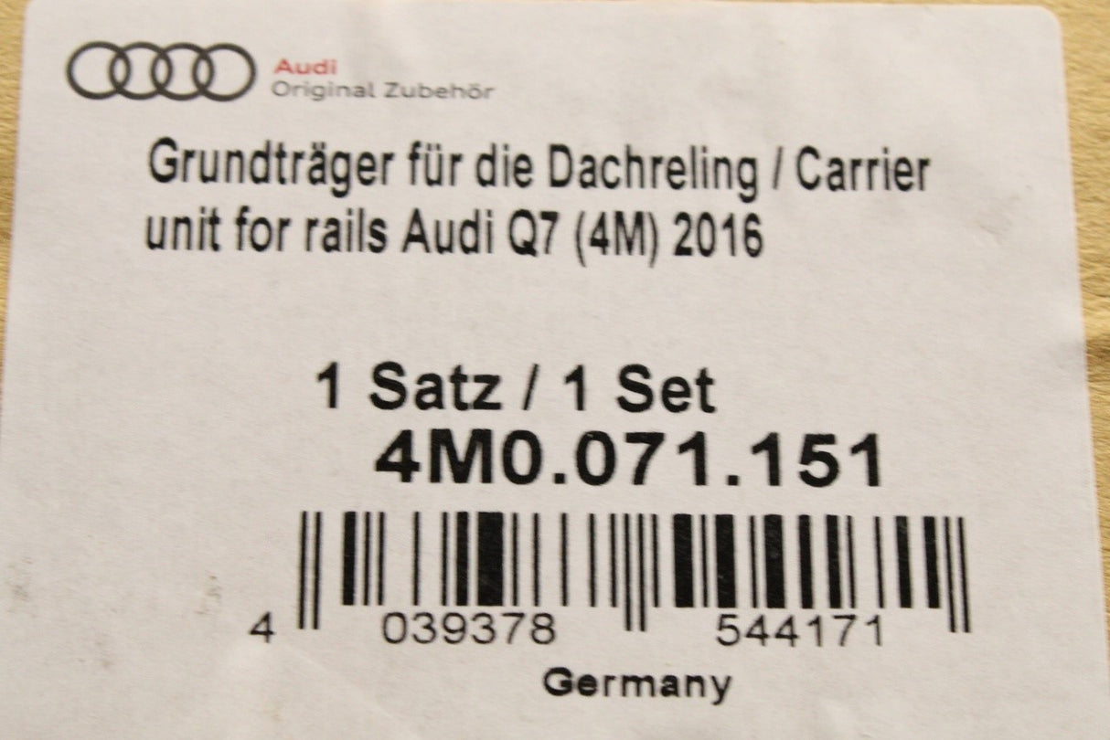 Audi Q7 4M 2016-on accessory roof bars 4M0071151