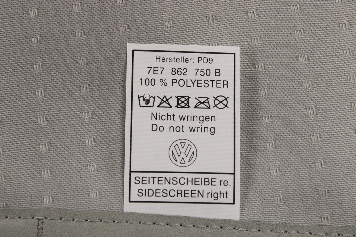 VW Multivan California T5 T6 T6.1 curtain for cab (right) 7E7862750B