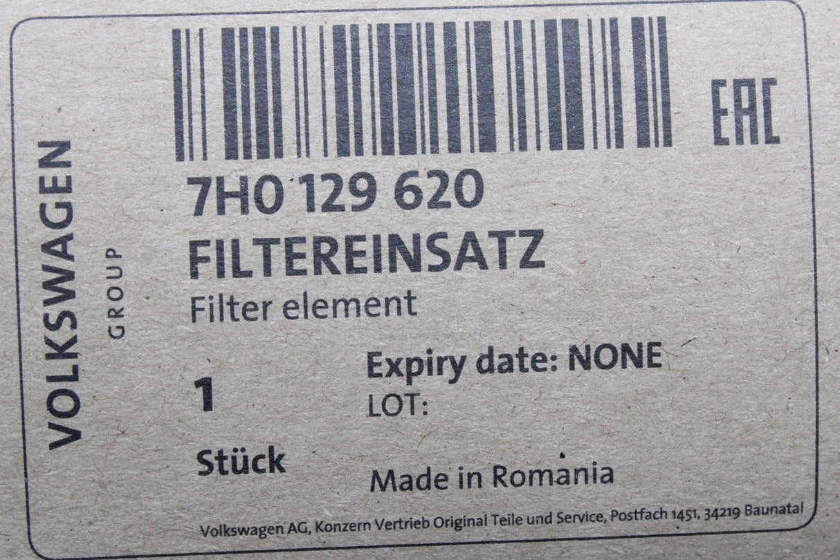 VW Transporter T5 T5.1 T6 2003-2020 air filter element 7H0129620