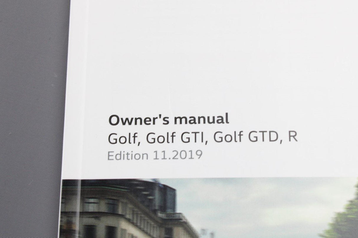 VW Golf MK7.5 2017-2020 owners manual handbook 5G0012720AK