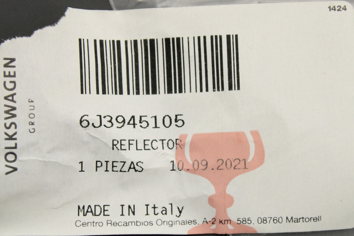 SEAT Ibiza 2009-2012 bumper reflector (rear left) 6J3945105