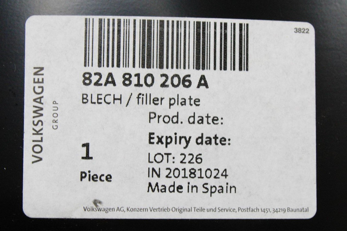 Audi A1 2019-on d-pillar support (right) 82A810206A