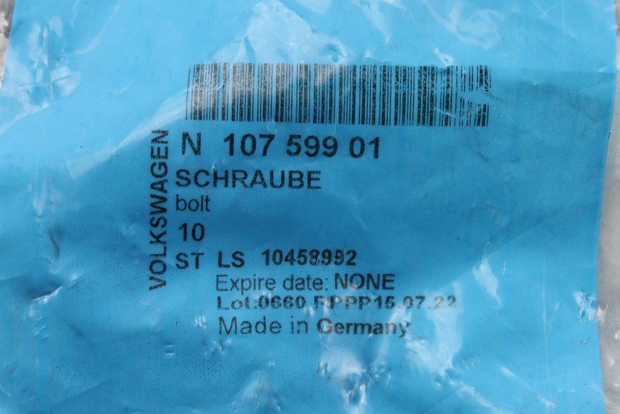 VW Audi 4-motion Quattro cardan prop shaft bolt M10x1x45 (x1) N10759901