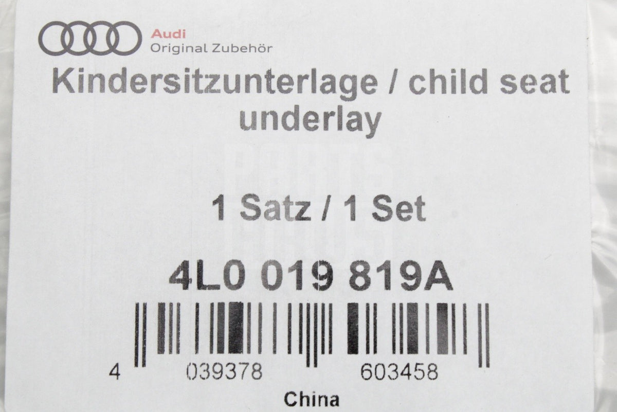 Audi accessory child seat underlay (isofix) 4L0019819A