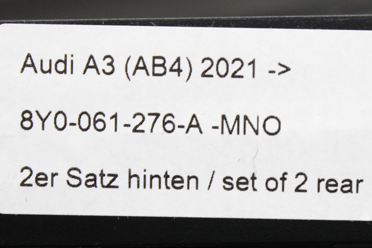 Audi A3 8Y 2020-on premium carpet floor mats set (x4) 8Y2061275D MNO