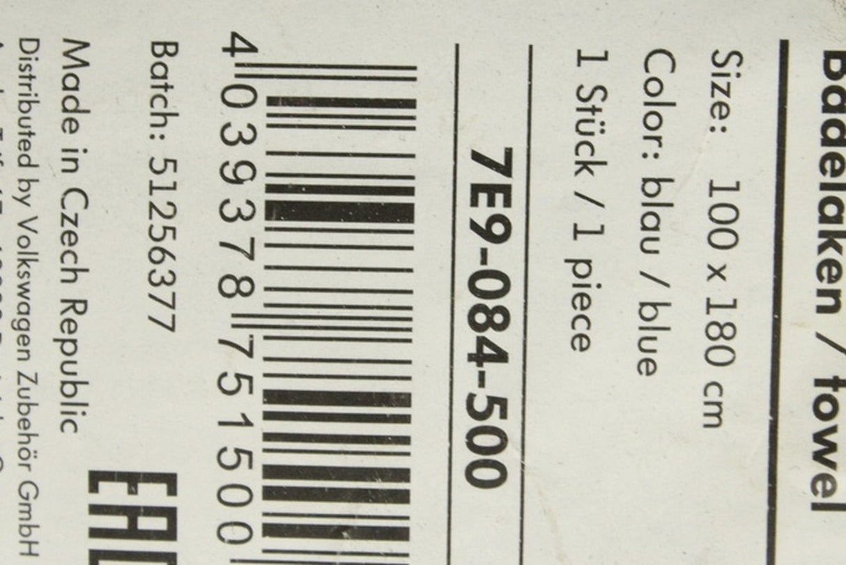 VW T1 heritage beach towel (blue) 7E9084500