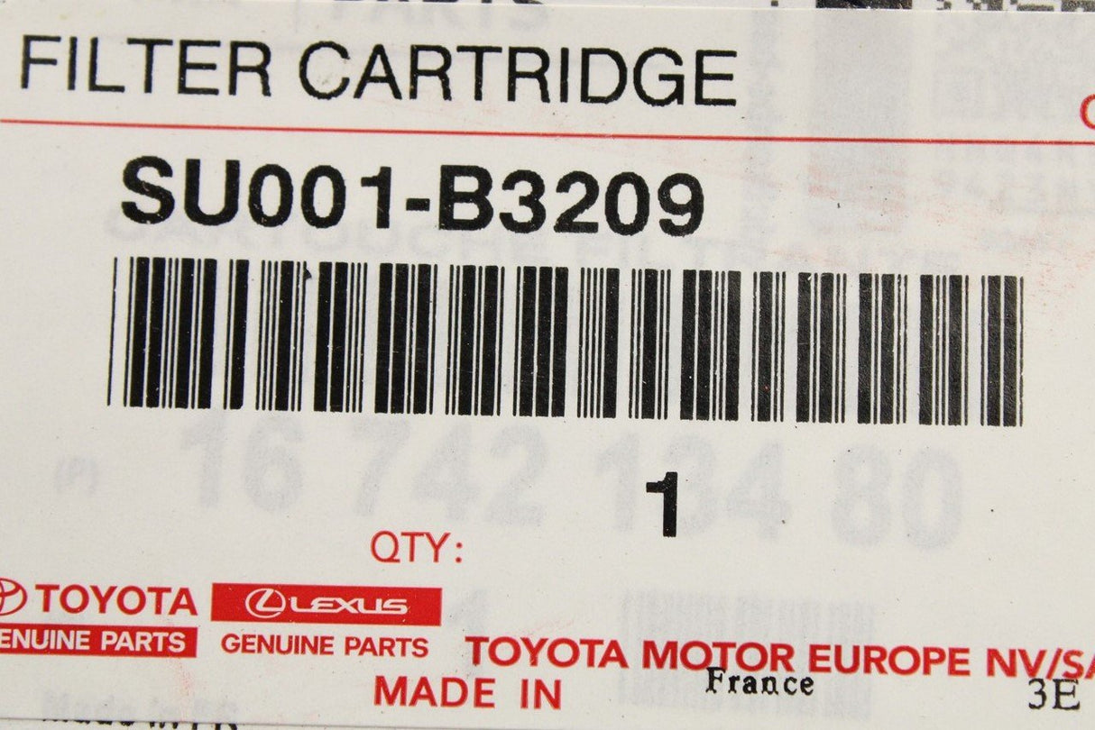 Toyota Proace 2016-on fuel filter element SU001-B3209