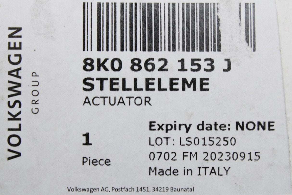 Audi A4 S4 RS4 A5 RS5 Q5 fuel filler flap control actuator 8K0862153J