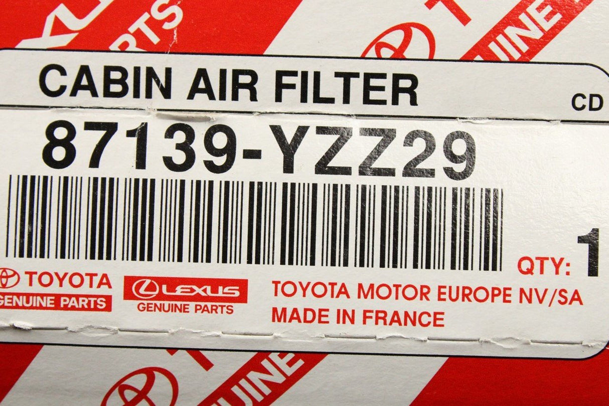 Toyota Prius 03-09 Lexus RX400H 05-08 cabin pollen filter 87139-YZZ29