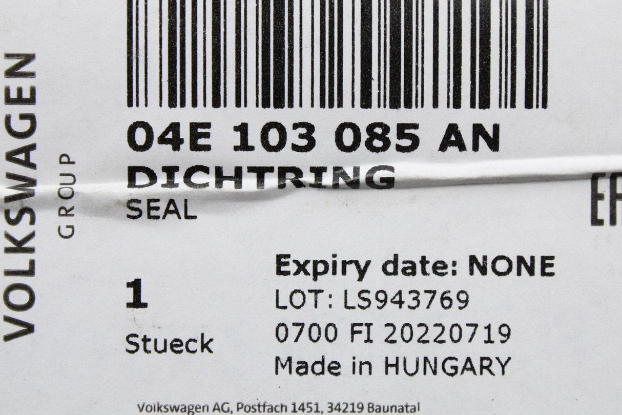 VW Audi Skoda SEAT camshaft oil seal 1.0 1.5 TSI (55x67x8) 04E103085AN