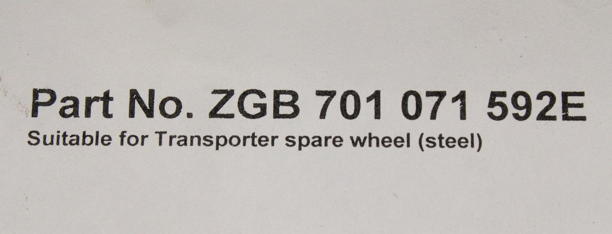 VW Transporter T4 T5 T6 91-on spare wheel anti-theft bolt ZGB701071592E
