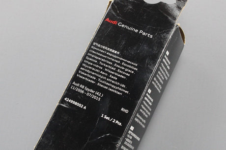 Audi R8 Spyder 2007-15 front windscreen wiper blades set RHD 424998002A