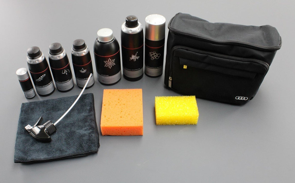 Audi branded winter car care cleaning kit with storage bag 4L0096353020