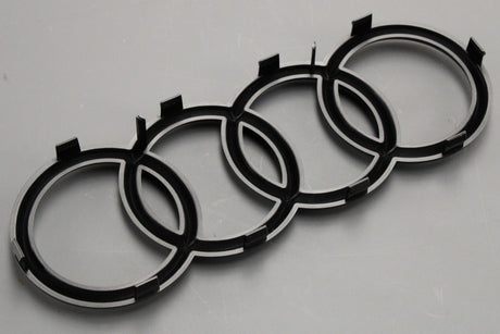Audi e-Tron GT 2021-on black Audi rings logo badge (front) 4J3071801