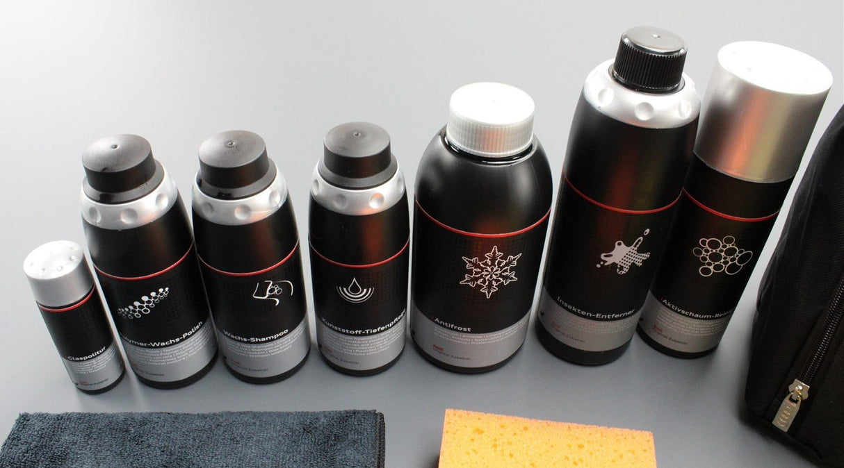 Audi branded winter car care cleaning kit with storage bag 4L0096353020