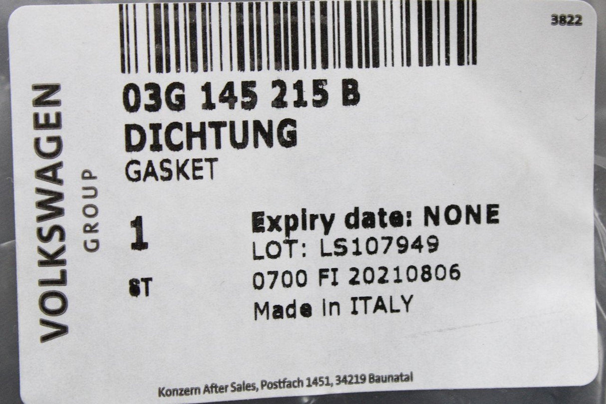 VW Golf MK5 Audi A3 Skoda SEAT fuel pump gasket seal 2.0 TDI 03G145215B