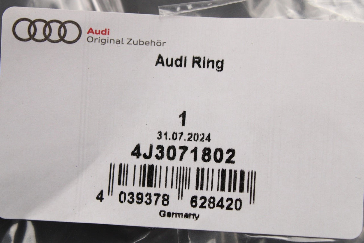 Audi e-Tron GT Q4 e-Tron 2021-on Audi rings logo emblem (rear) 4J3071802