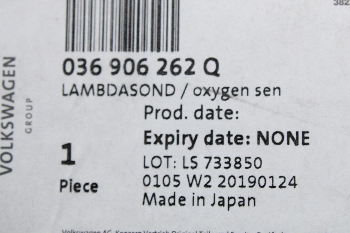 VW Lupo 1.4 1999-2006 lambda sensor (post catalyst) 036906262Q