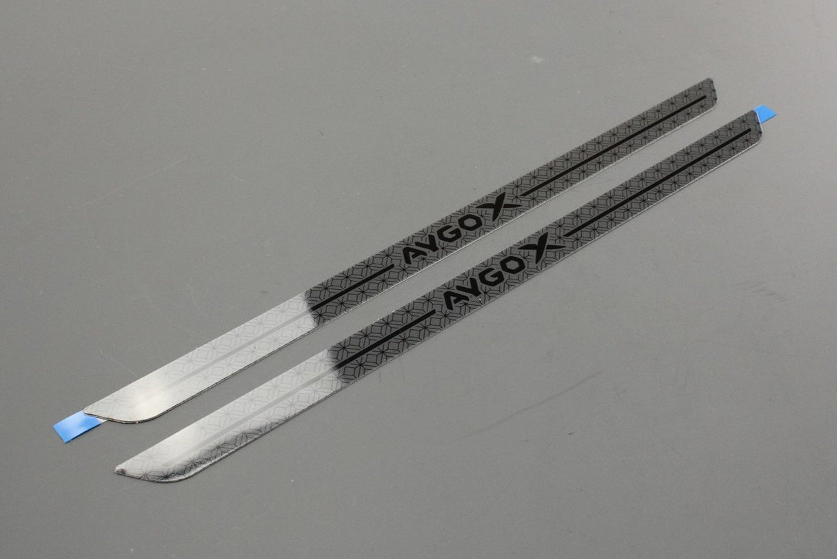 Toyota Aygo X door sill protectors (grey/black) PW382-0H001-CE