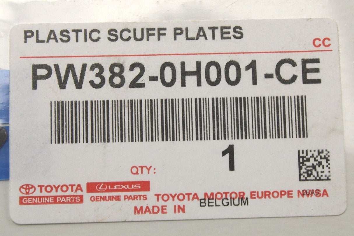 Toyota Aygo X door sill protectors (grey/black) PW382-0H001-CE