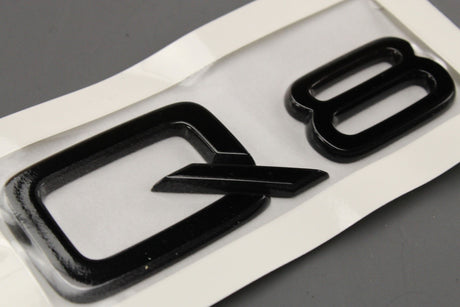 Audi Q8 TFSI e Q8 2019-on black model name badge (rear) 4M8071803
