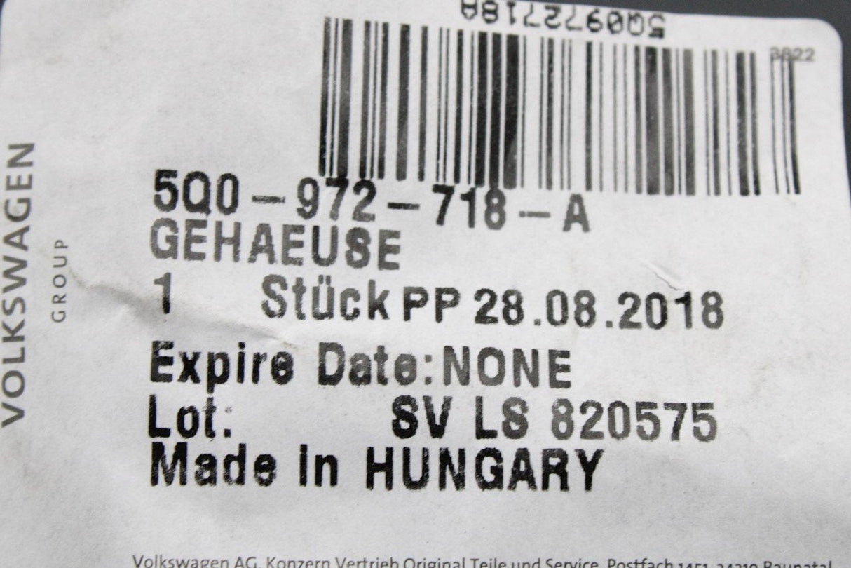 VW Audi Skoda SEAT 18 pin connector wiring housing 5Q0972718A