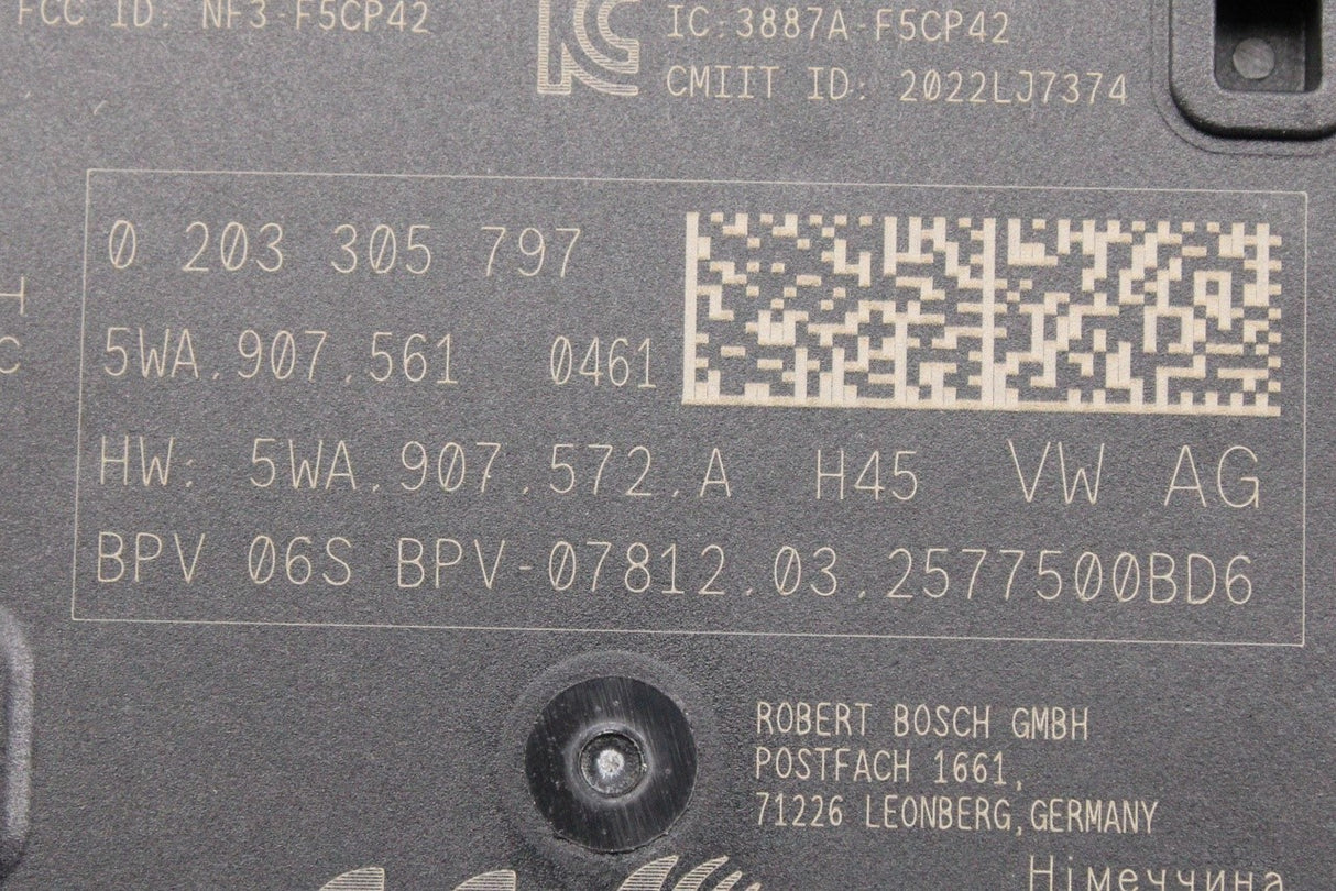 VW Golf MK8 Audi A3 RS3 Skoda Octavia Cupra 20-on radar sensor 5WA907561