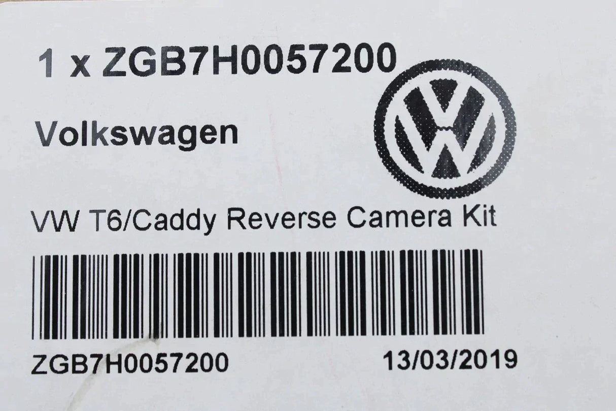 VW Transporter T5 T6 Caddy rear view reversing camera kit ZGB7H0057200
