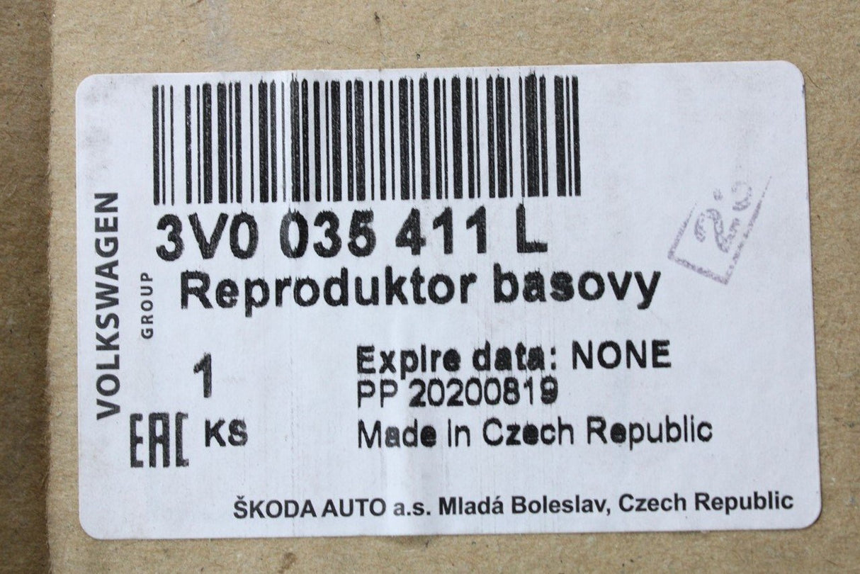 Skoda Superb Scala Karoq Kamiq front door mounted speaker 3V0035411L
