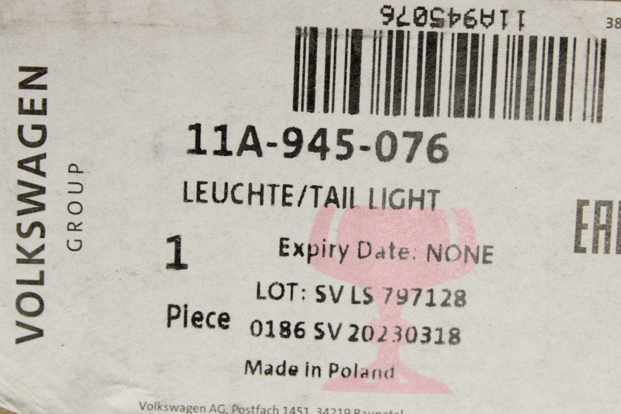 VW ID.4 ID.5 2021-on LED tail tight (centre) 11A945076