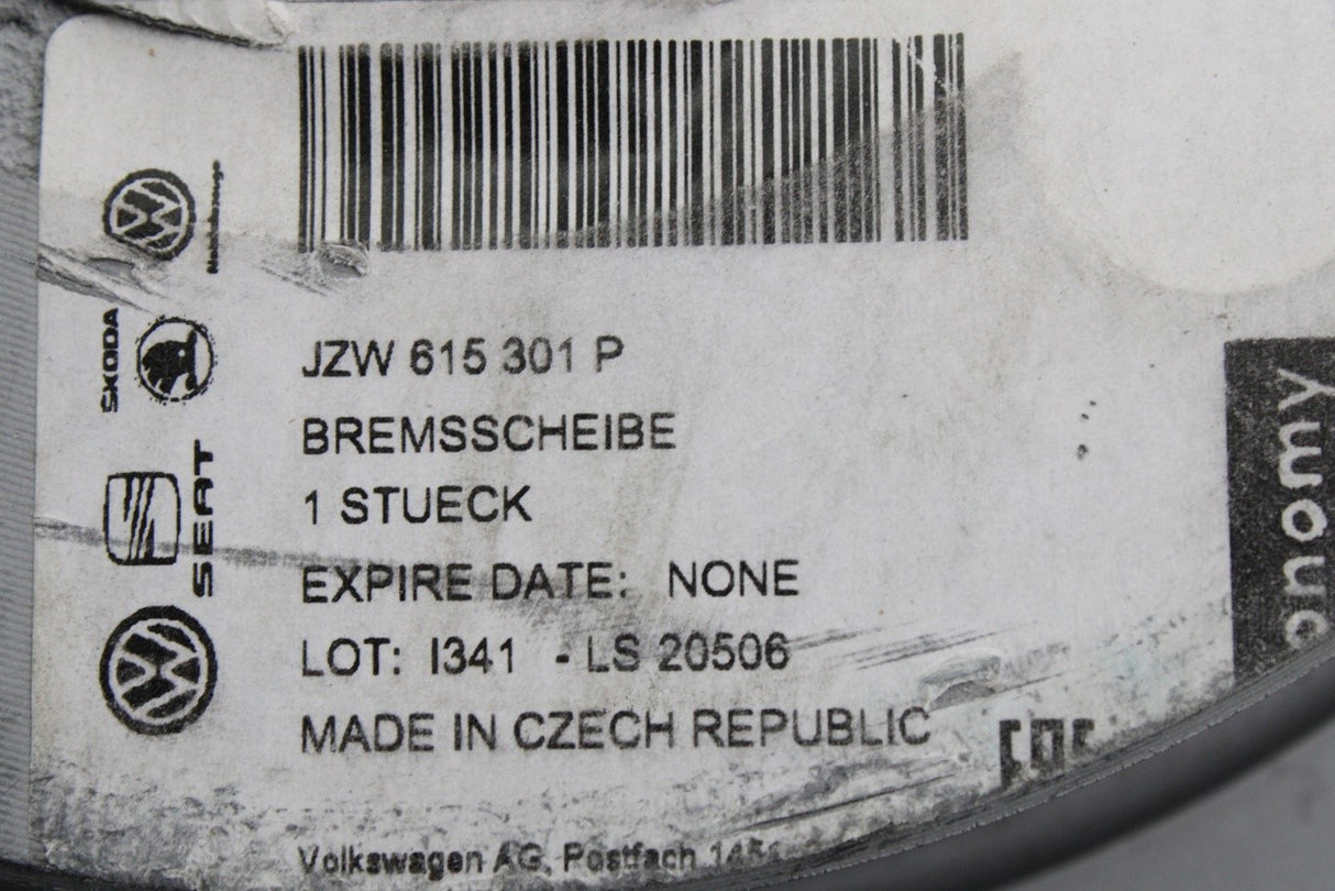 VW Transporter T4 Sharan SEAT Alhambra front brake discs (x2) JZW615301P