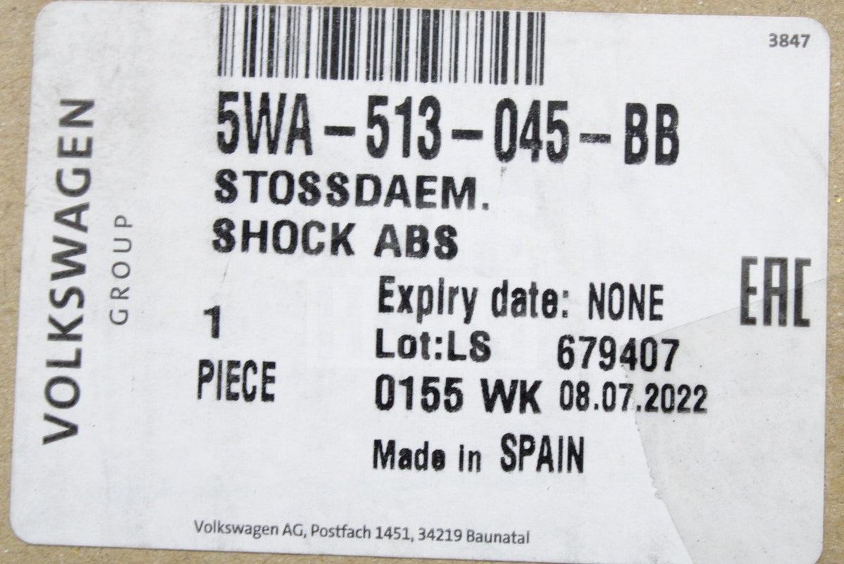 VW Golf MK8 2020-on rear electronic shock absorber 5WA513045BB
