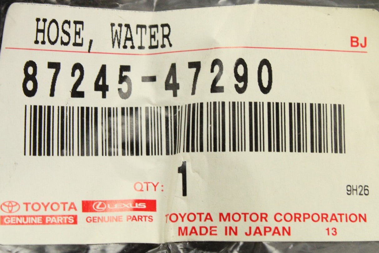 Toyota Prius 09-21 Lexus CT200H 10-on coolant hose 87245-47290