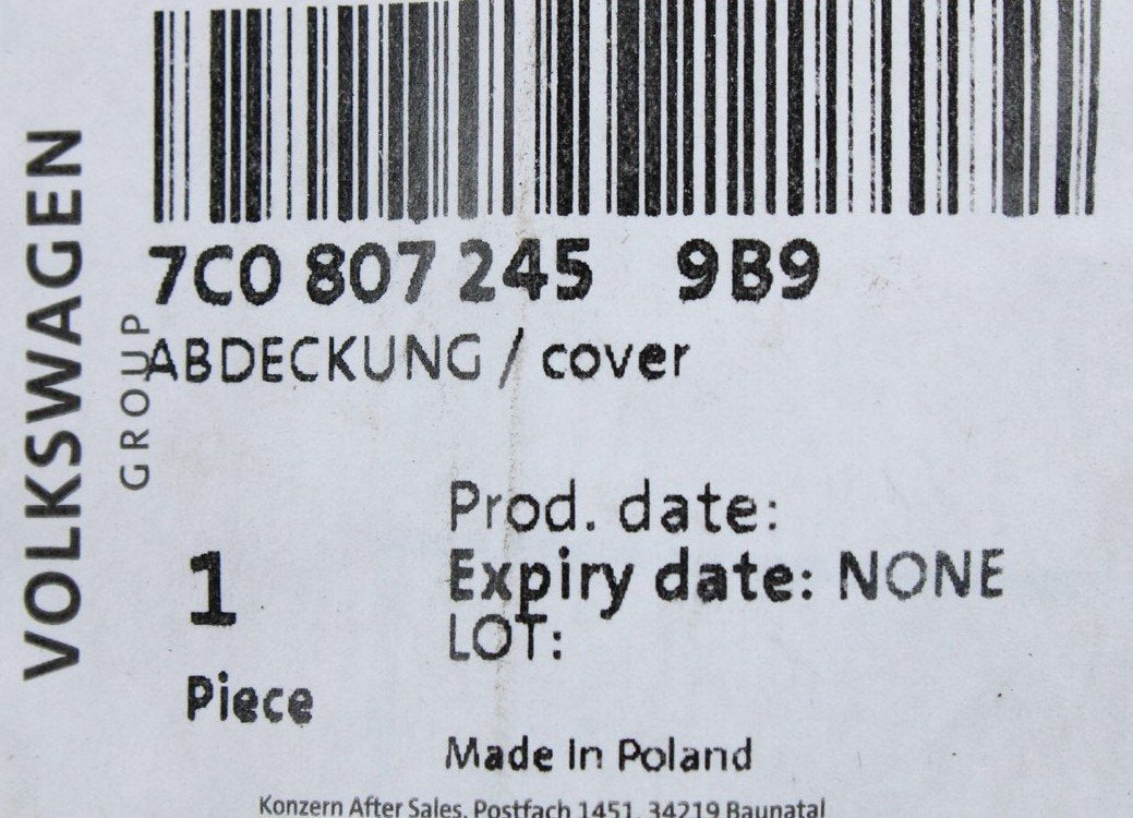 VW Crafter 2017-on lower front bumper cover trim (left) 7C0807245 9B9