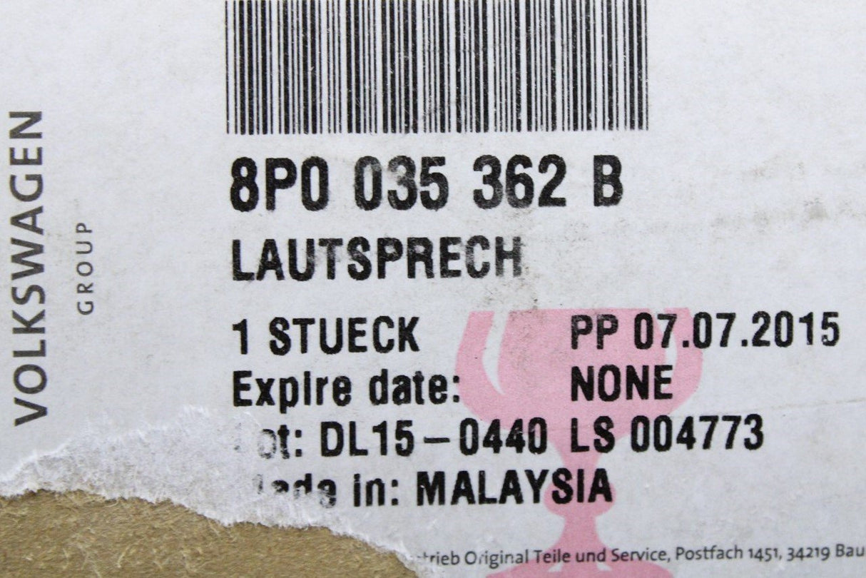 Audi A3 S3 RS3 8P 2008-13 dashboard centre speaker (BOSE) 8P0035362B