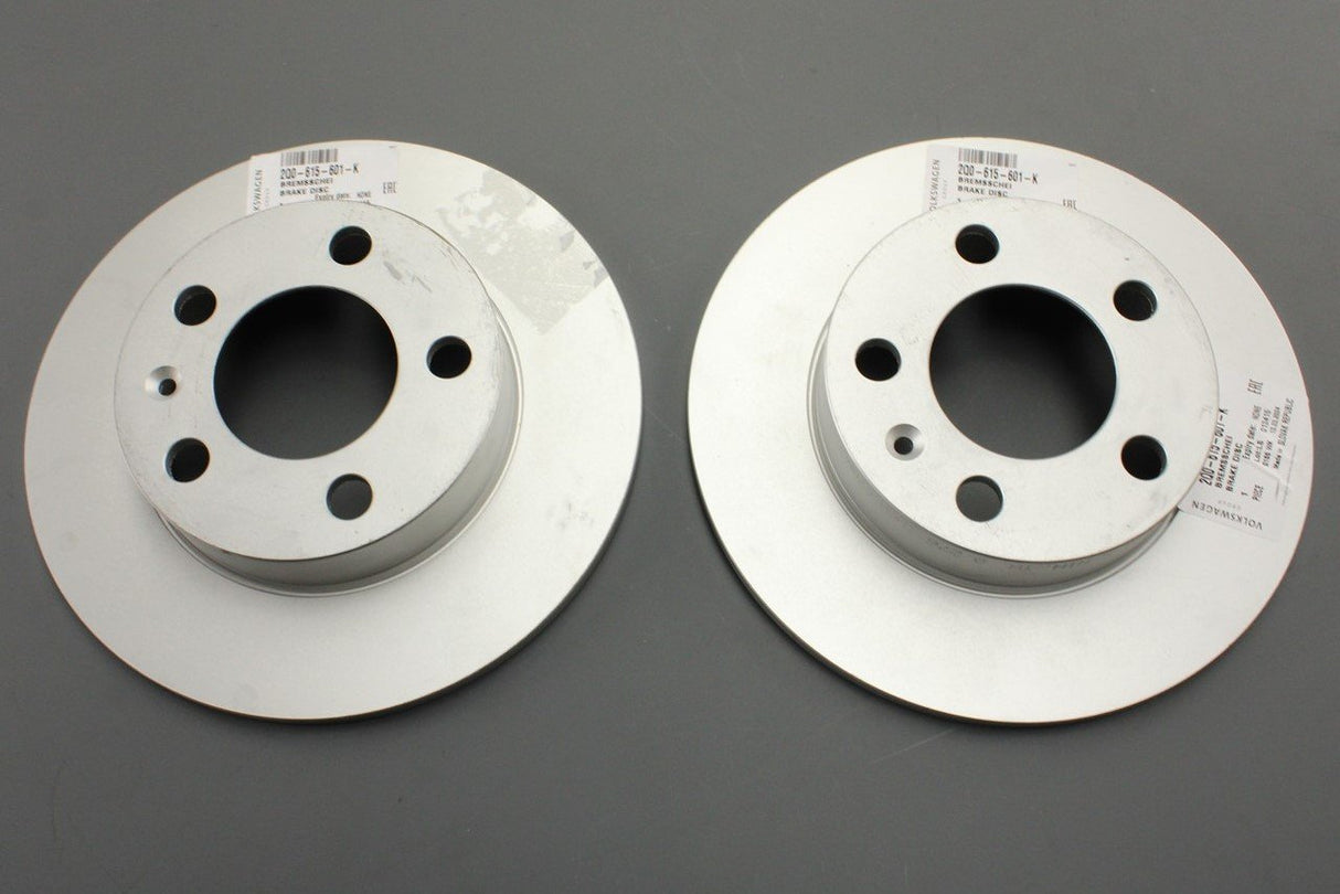 VW Polo AW 18-on Skoda Fabia Kamiq brake discs pair (rear) 2Q0615601K
