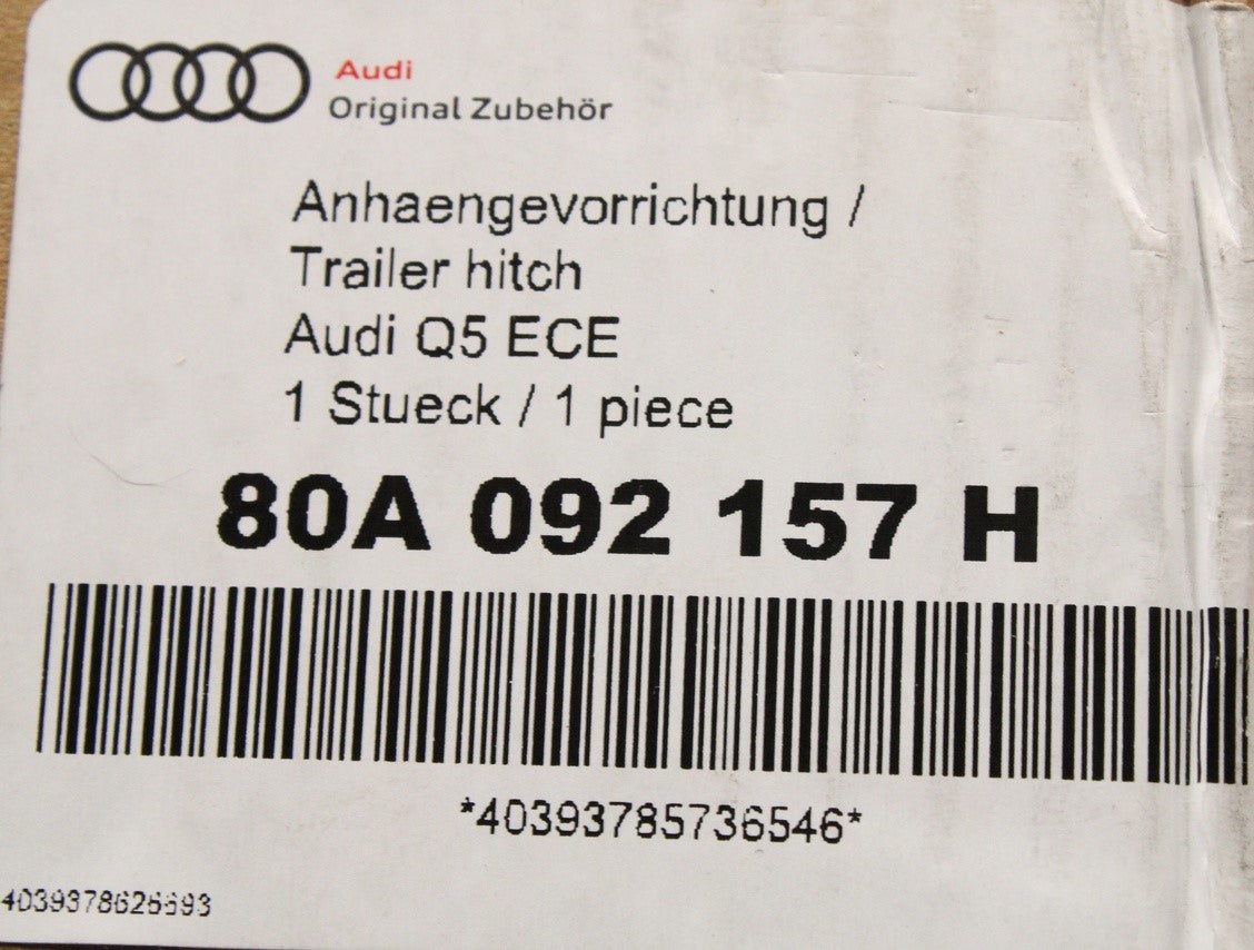 Audi Q5 SQ5 2023-on swivelling tow bar with electrics 80A092157H