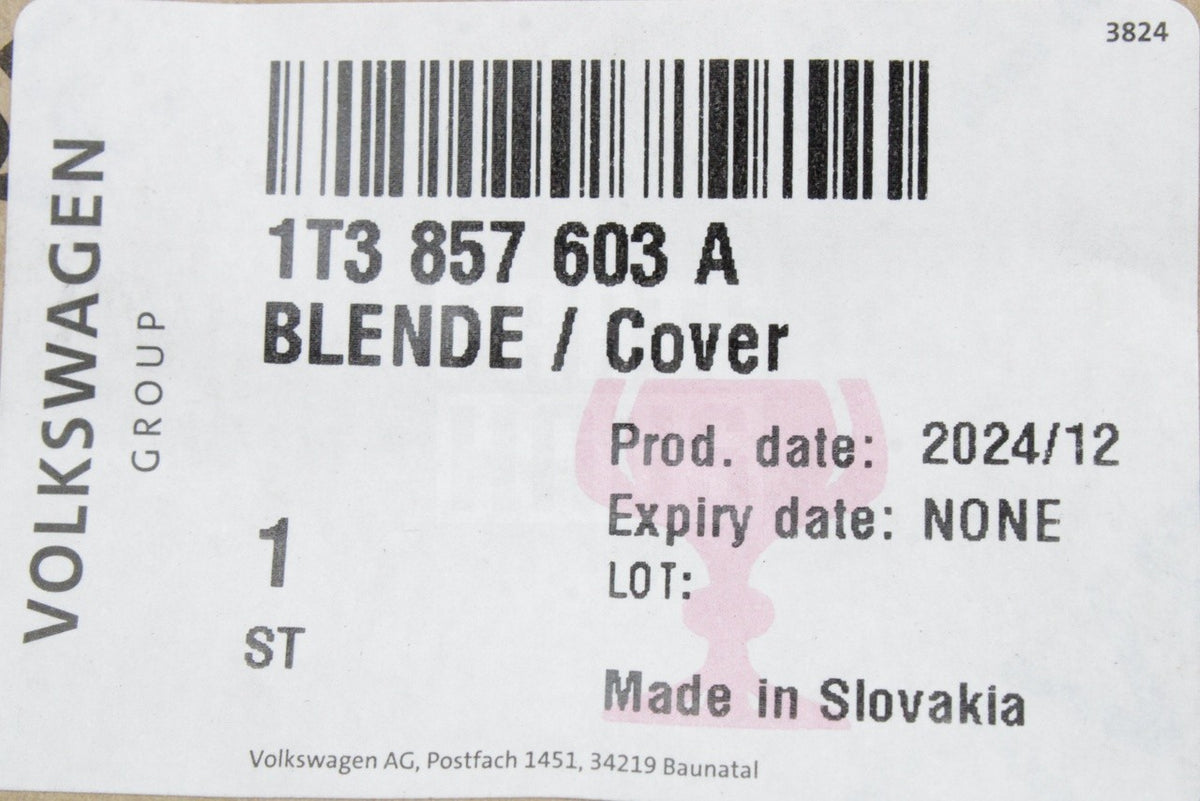 VW ID.Buzz 2023-on wing mirror lower trim (left) 1T3857603A