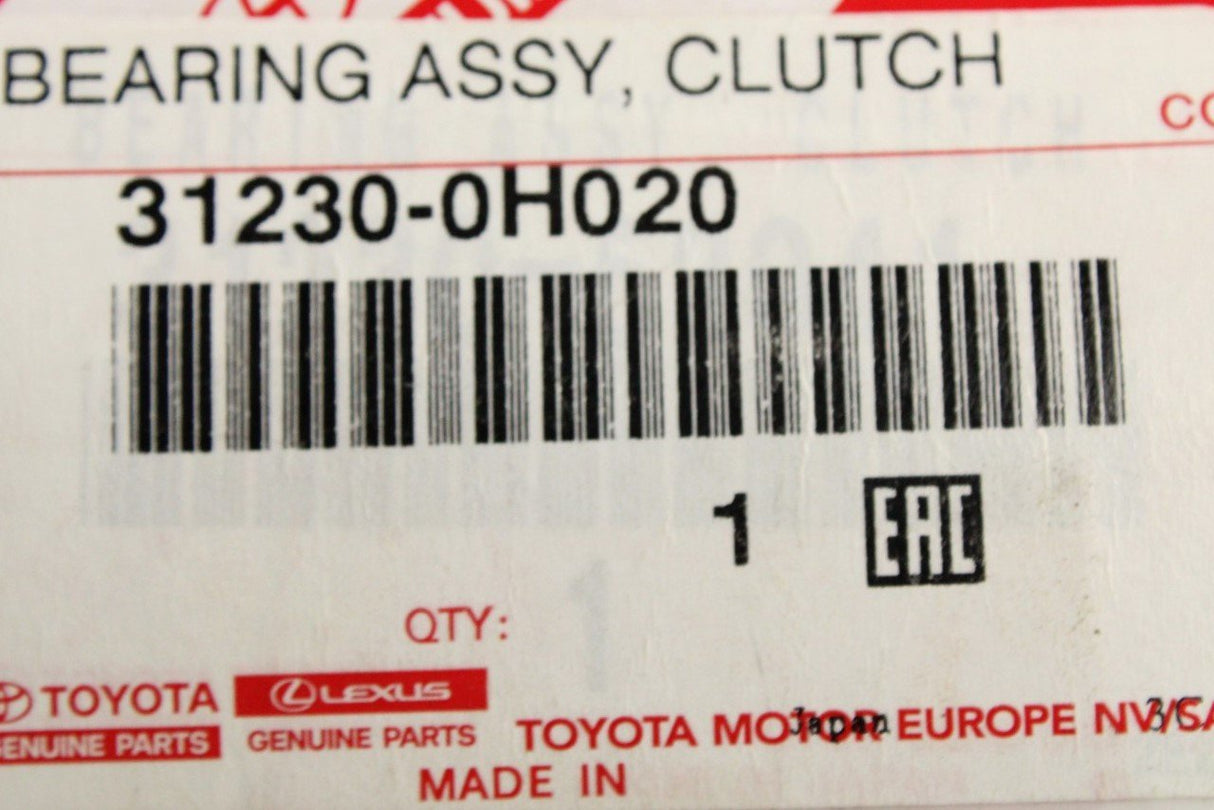 Toyota Aygo 2014-on clutch release bearing 31230-0H020