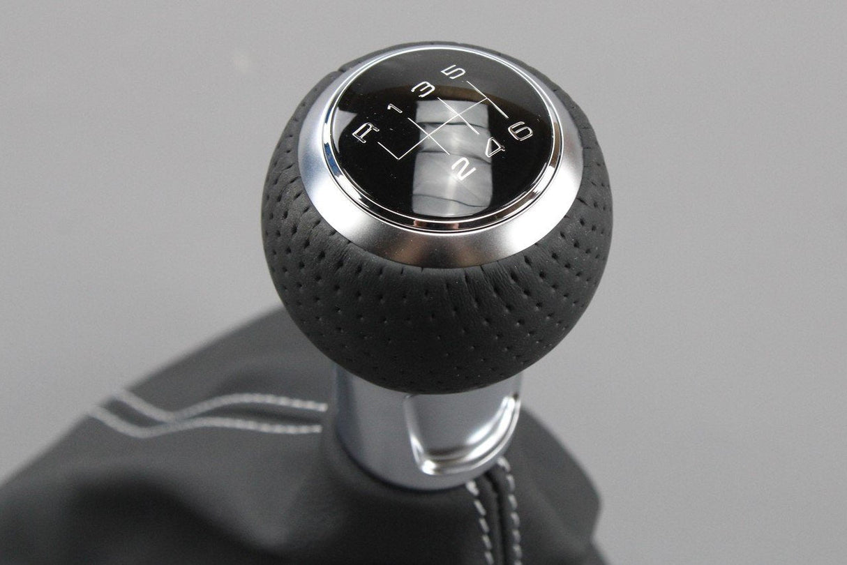 Audi A3 8V 2013-2016 6-Speed gear knob (Black/Silver) 8V0863278E XBA