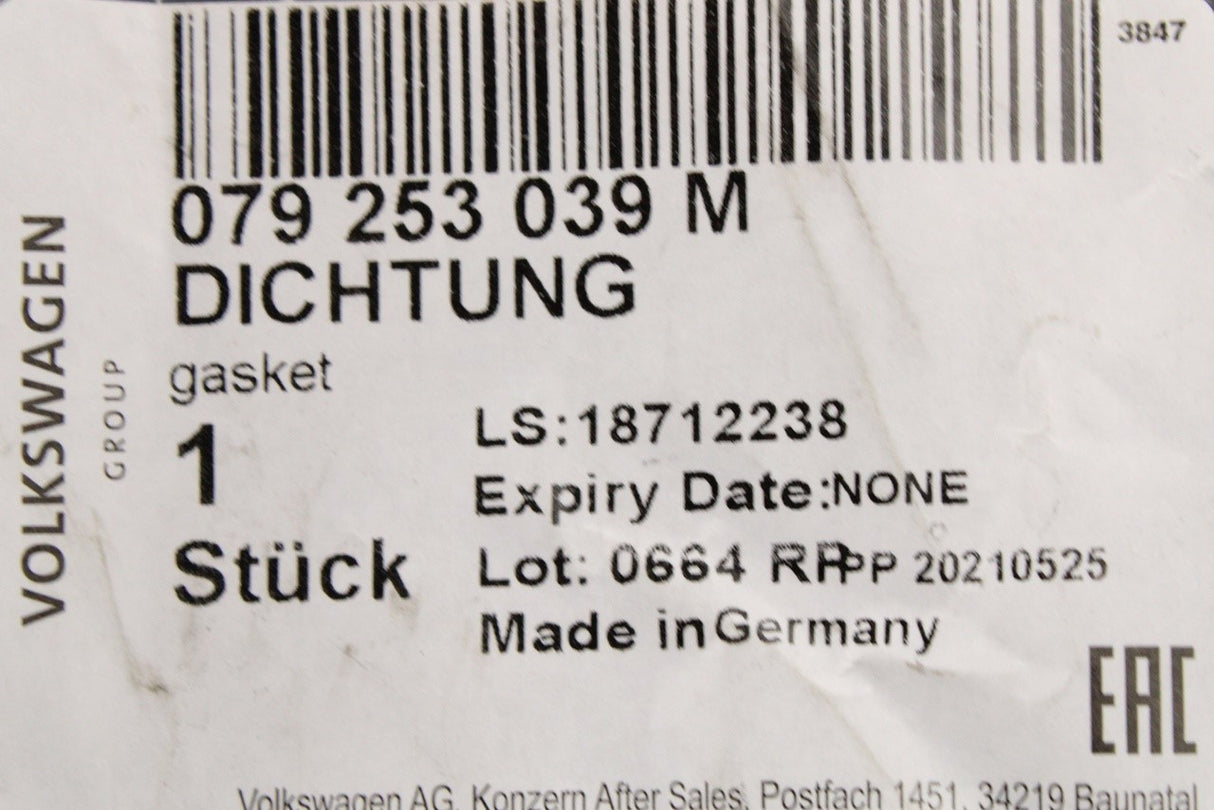 Audi A6 A7 A8 RS6 RS7 4.0 V6 exhaust manifold gasket 079253039M