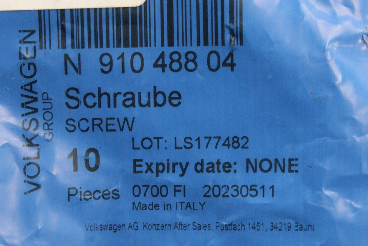 VW Audi Skoda SEAT spline head bolt M8x20 (x1) N91048804