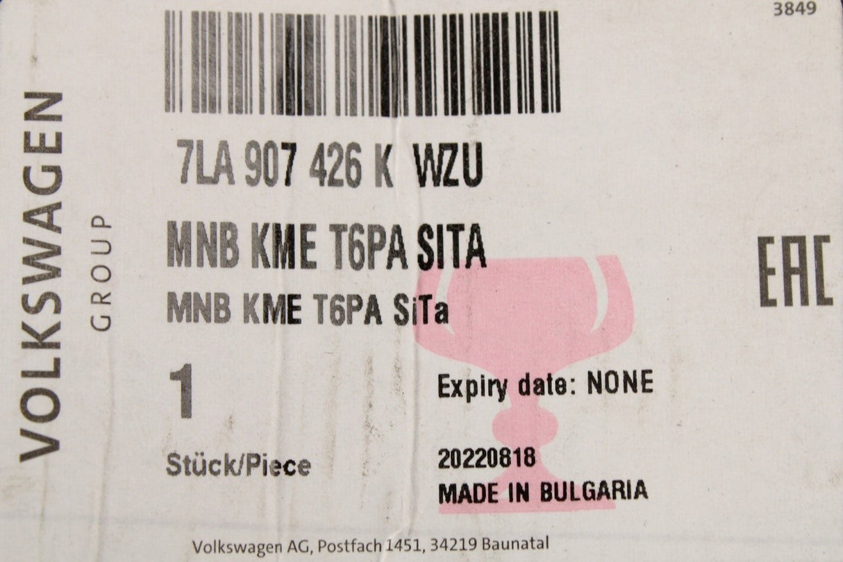 VW Transporter T6.1 2020-on heater controls display unit 7LA907426K WZU