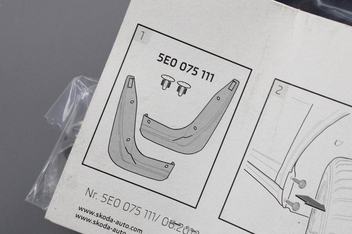 Skoda Octavia 2013-2020 accessory mud flaps (front) 5E0075111