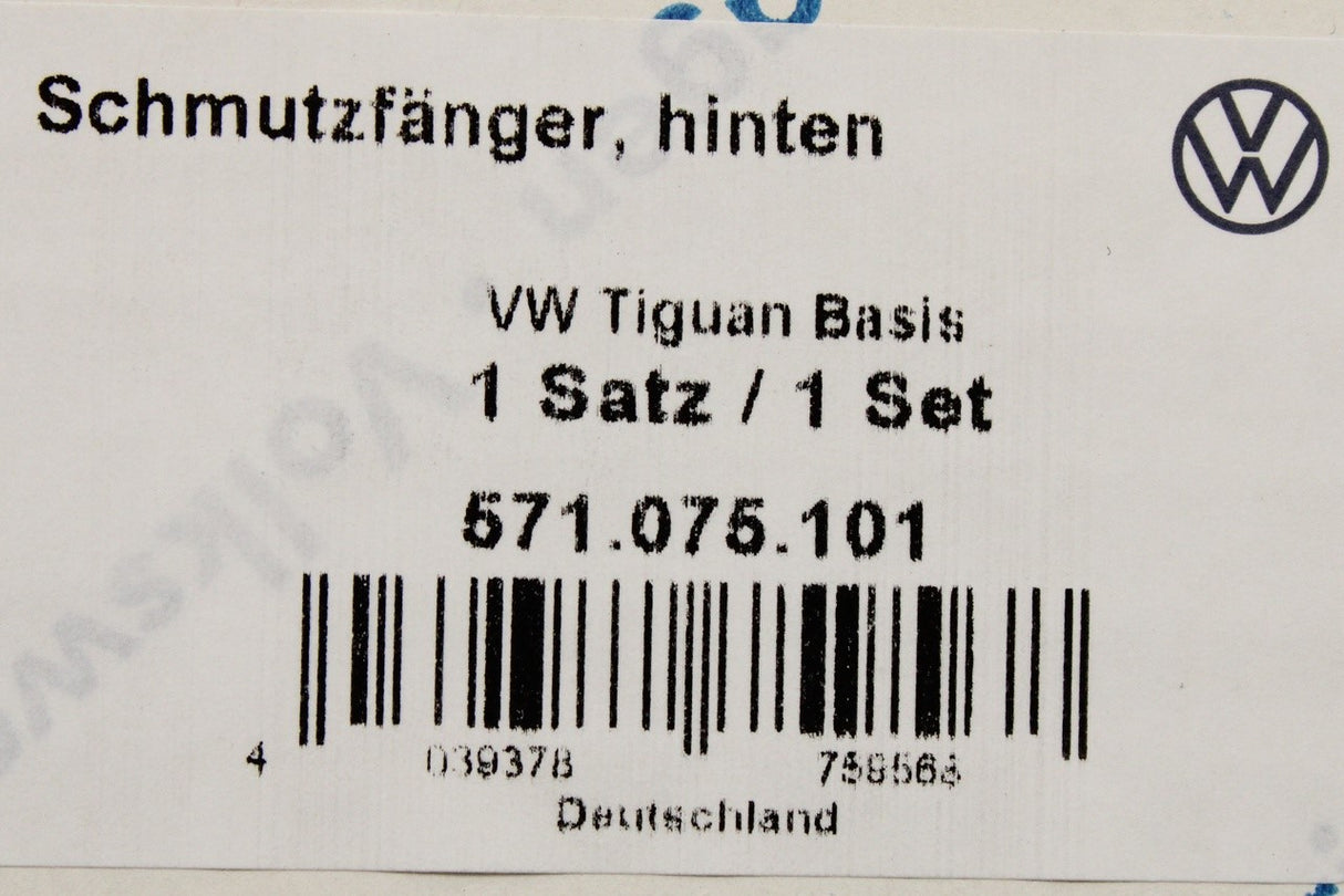 VW Tiguan 2024-on accessory mud flaps (rear) 571075101