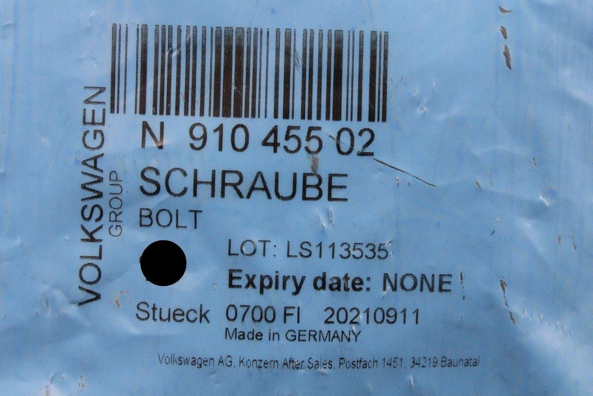 VW Audi Skoda SEAT multipoint socket head bolt (M8x65) N91045502