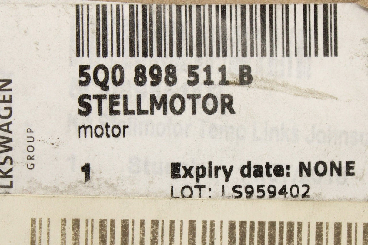 VW Golf Audi Skoda SEAT 2013-on heater flap actuator (left) 5Q0898511B